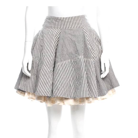 Allsaints mini skirt.  Denim. Blue layers - Picture 1 of 7